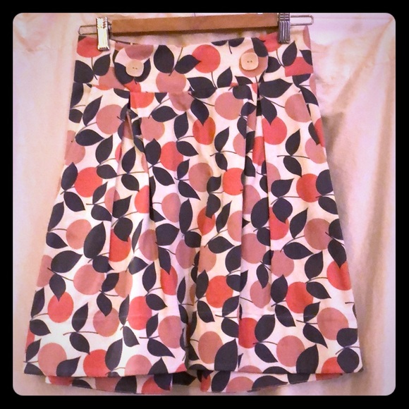 Anthropologie spring print skirt with pockets - Picture 2 of 8
